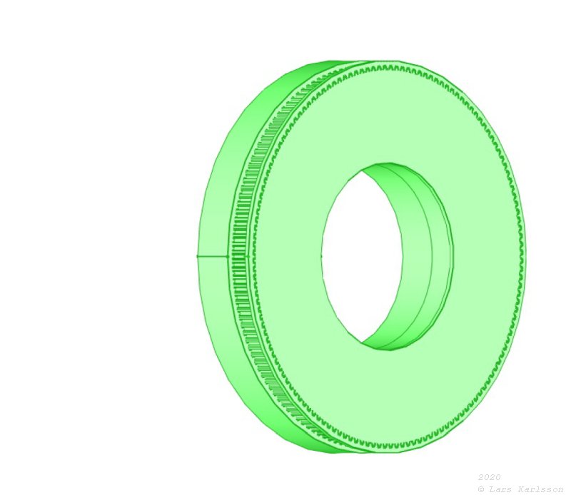 3D CAD: Making a drawing for GT2 pulleys to the focuser of lens