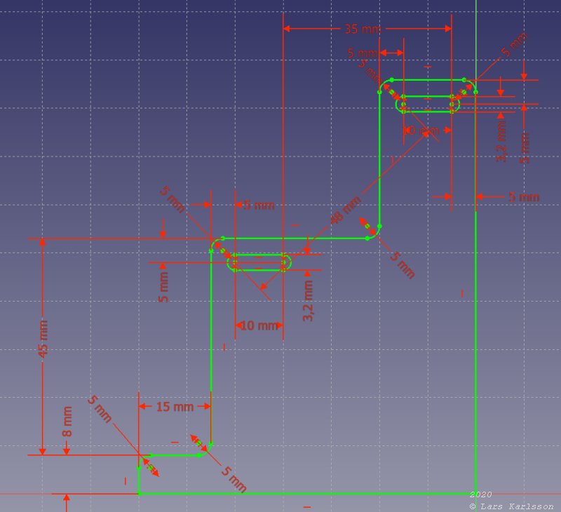 3D CAD: motor focuser bracket