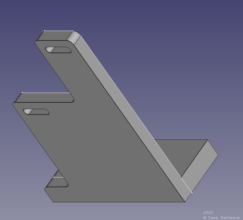 3D CAD: motor focuser bracket