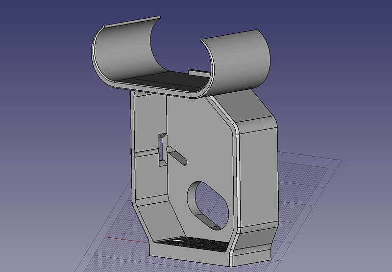 3D CAD: motor focuser bracket