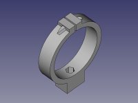 3D CAD: Motor focuser bracket