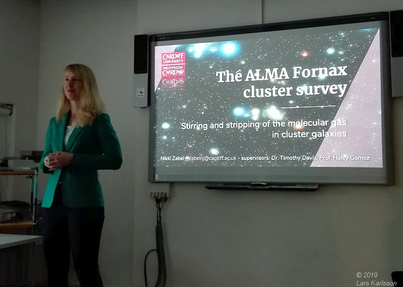 Seminar: How does the galaxy cluster environment affect molecular gas and star formation ? by Nikki Zabel, 2019