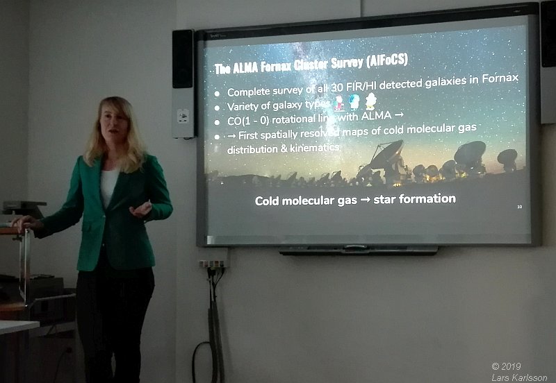 Seminar: How does the galaxy cluster environment affect molecular gas and star formation ? by Nikki Zabel, 2019