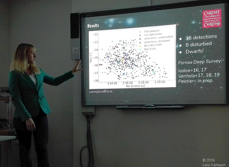 Seminar: How does the galaxy cluster environment affect molecular gas and star formation ? by Nikki Zabel, 2019