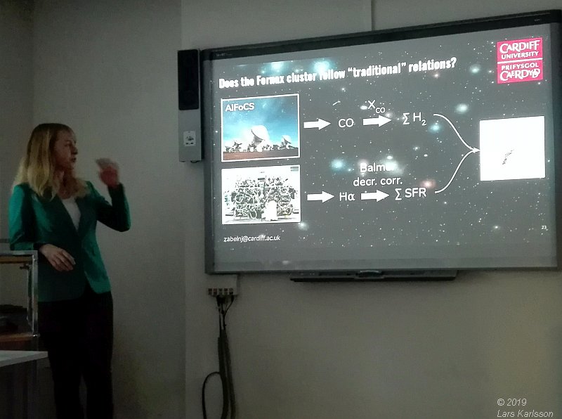 Seminar: How does the galaxy cluster environment affect molecular gas and star formation ? by Nikki Zabel, 2019