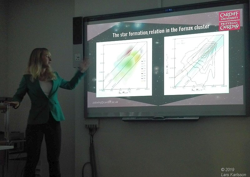 Seminar: How does the galaxy cluster environment affect molecular gas and star formation ? by Nikki Zabel, 2019