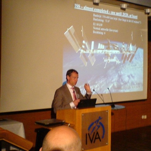 Christer Fuglesang talks at IVA