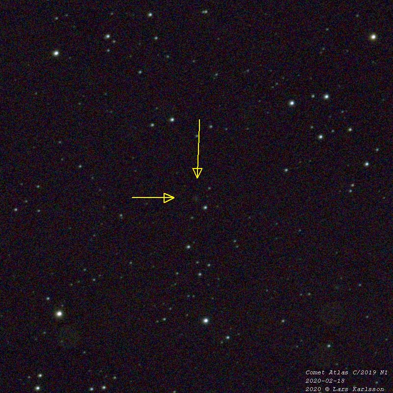 Comet: Atlas C/2019 N1, Sweden 2020