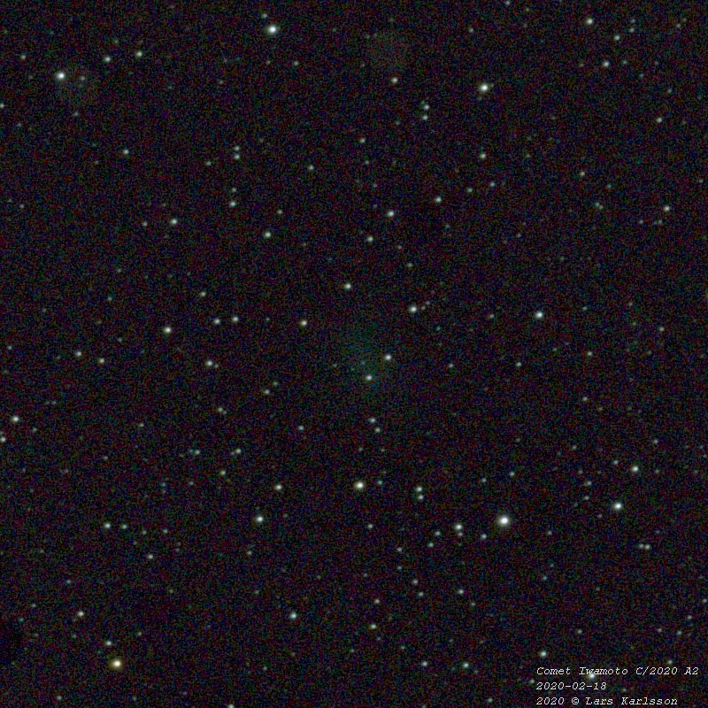 Comet Iwamoto C/2020 A2, Sweden 2020