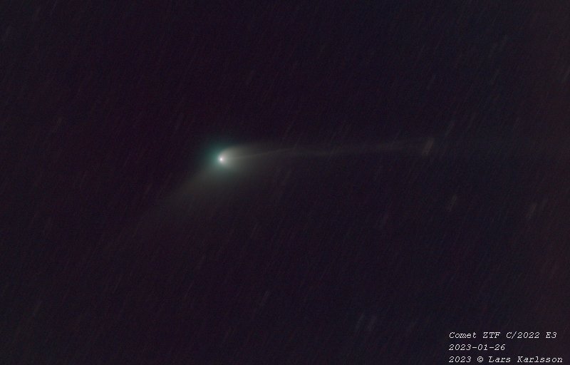 Comet C/2022 E3 ZTF, 2023-01-26 from Sweden