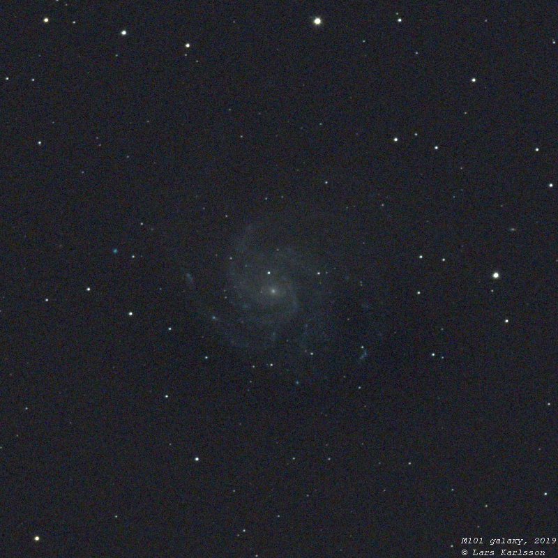 M101 Pinwheel Galaxy, 2019