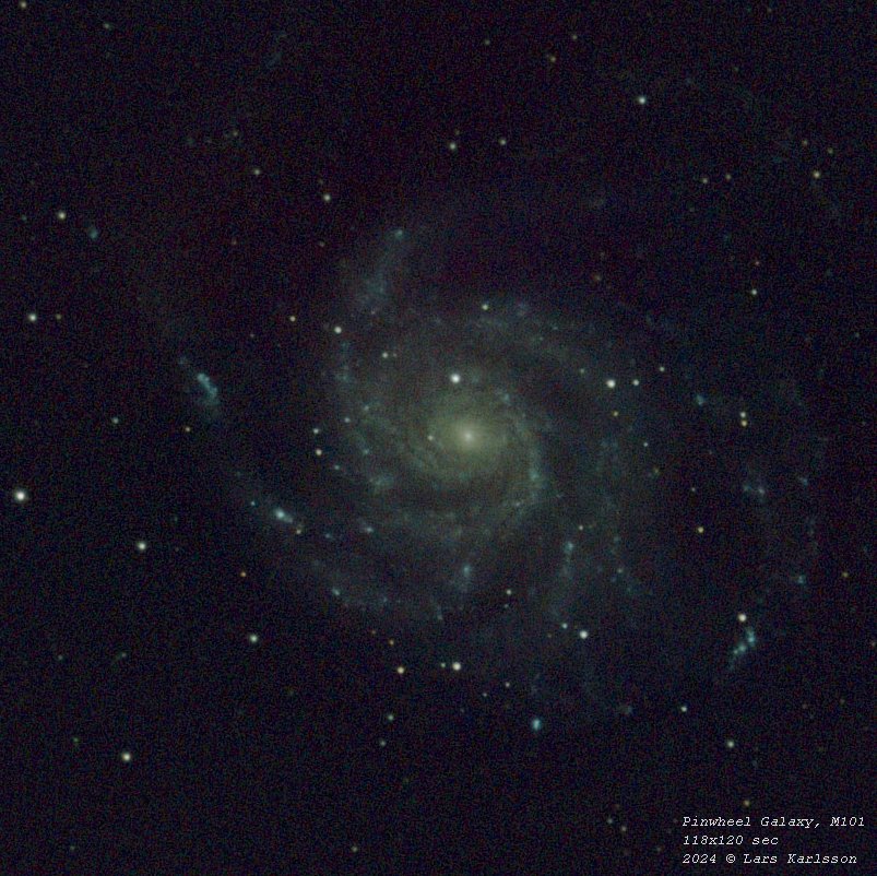 M101 Pinwheel Galaxy, 2024