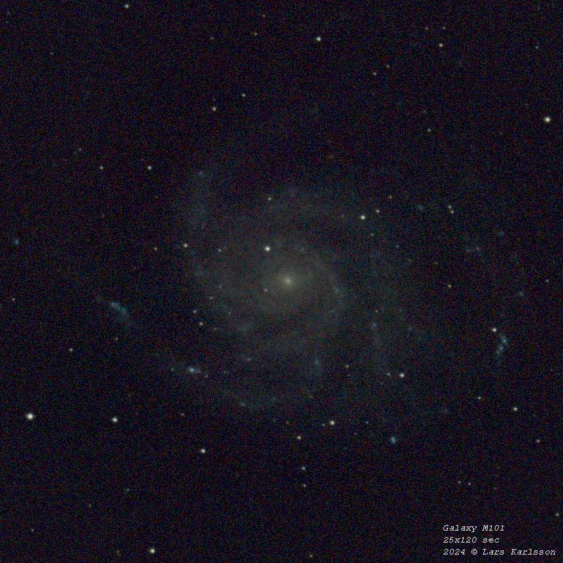 M101 Pinwheel Galaxy, 2024
