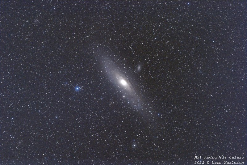 M31, Andromedagalaxen 2022