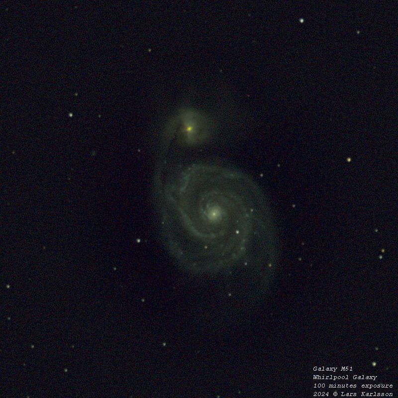M51 Whirlpool Galaxy, 2024