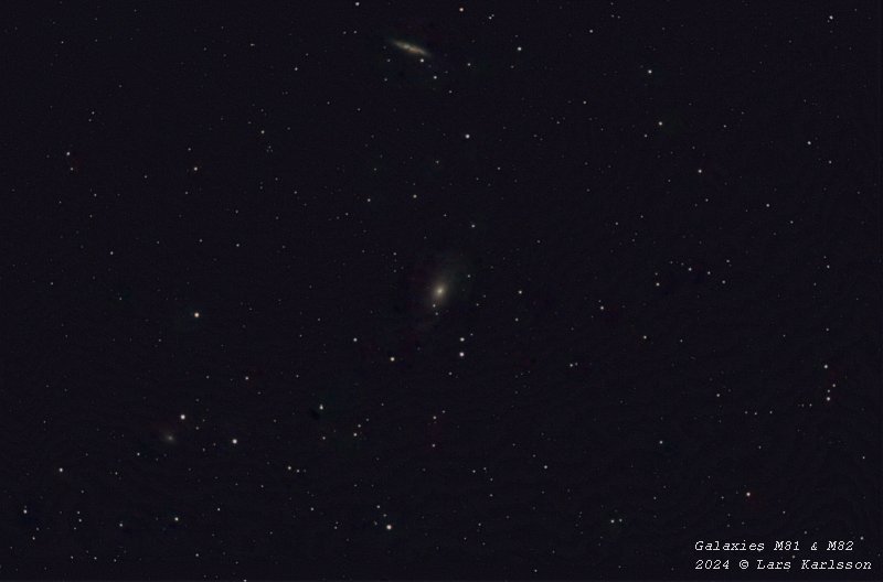 Galaxy Messier 81 & M82, 2024