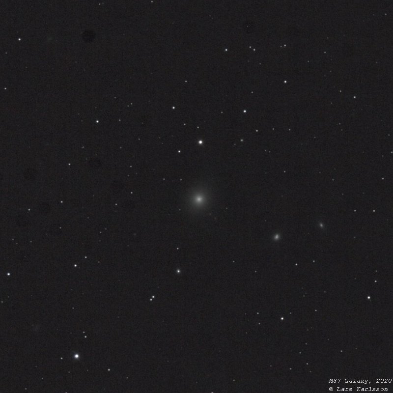 Galaxy Messier 87, Sweden 2020