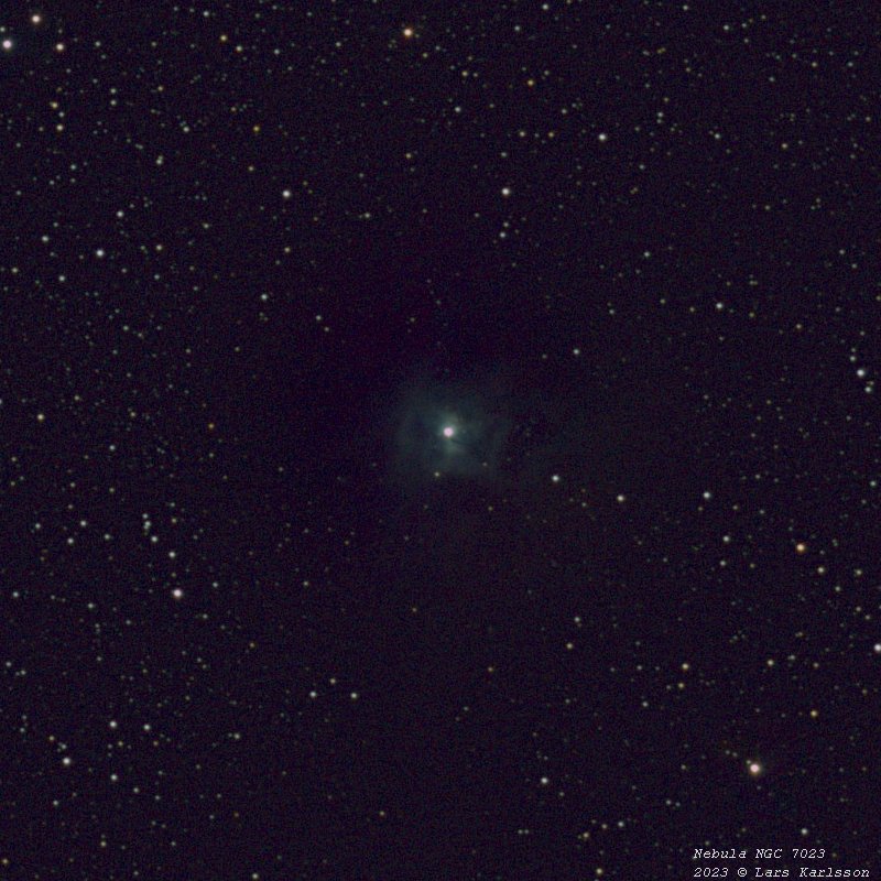 NGC 7023 Nebula, Sweden 2023