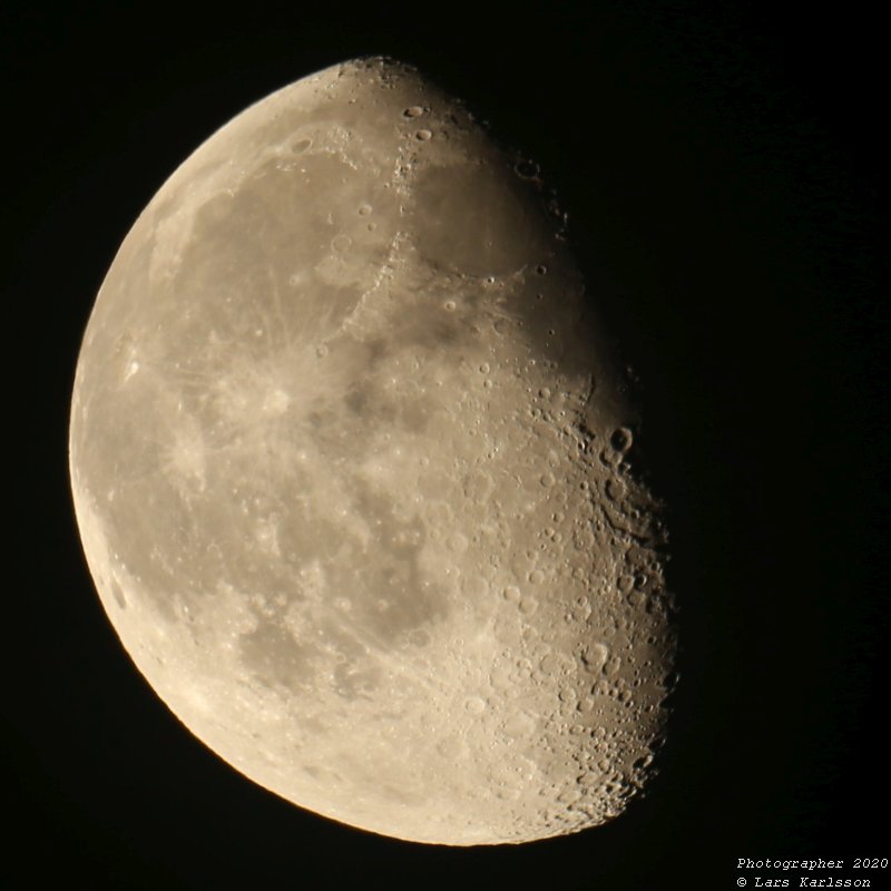 Moon 2020, taken with a 5 inch APO telescope