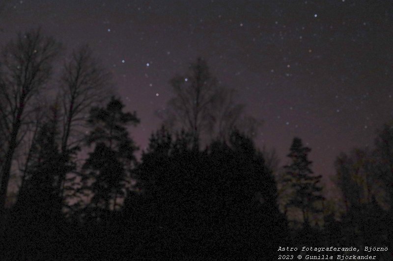 Förberedelse för astrofotografering