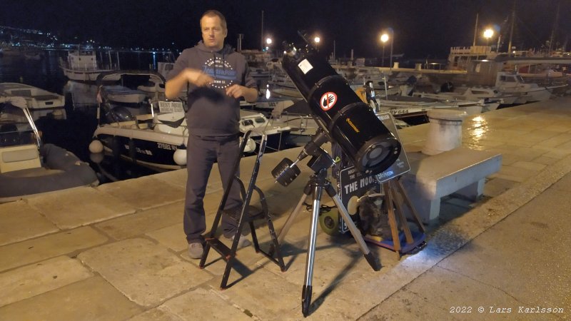 Rovinj street astronomer, Croatia 2022