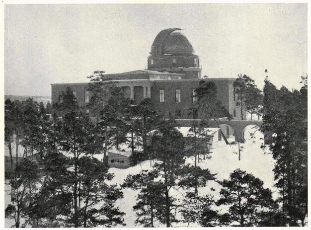 Stockholm's new observatory in Saltsjöbaden: Main building. Photographer A. Malmström.
