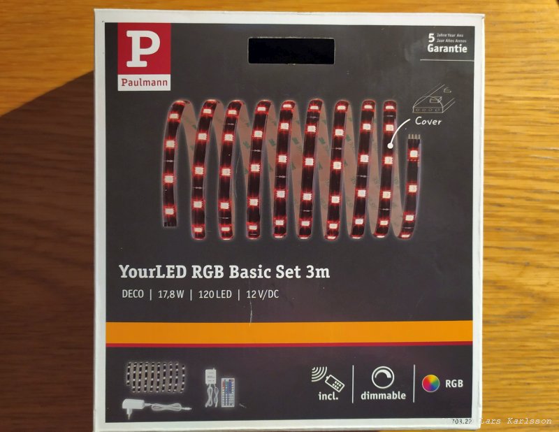 Flat frame box, RGB LED stripe kit
