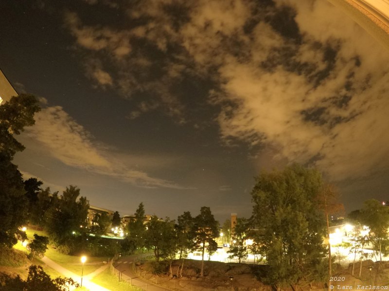 GoPro camera used to do time lapse film of a meteor shower