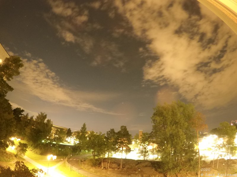 GoPro camera used to do time lapse film of a meteor shower