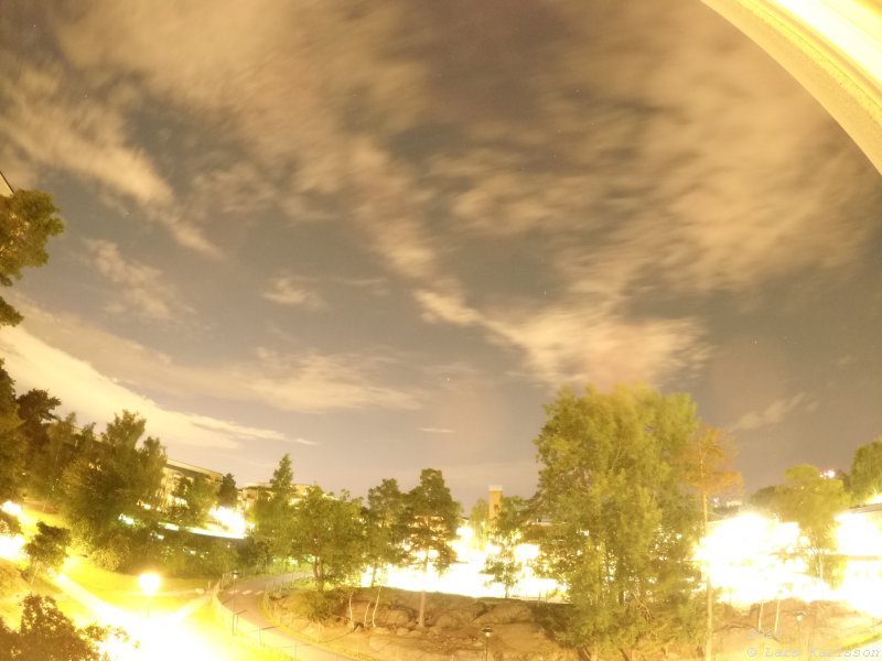 GoPro camera used to do time lapse film of a meteor shower