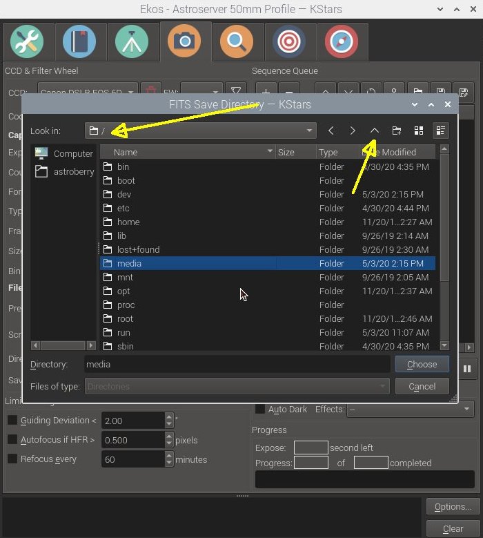 Setup INDI Control Panel 'Canon DSLR'