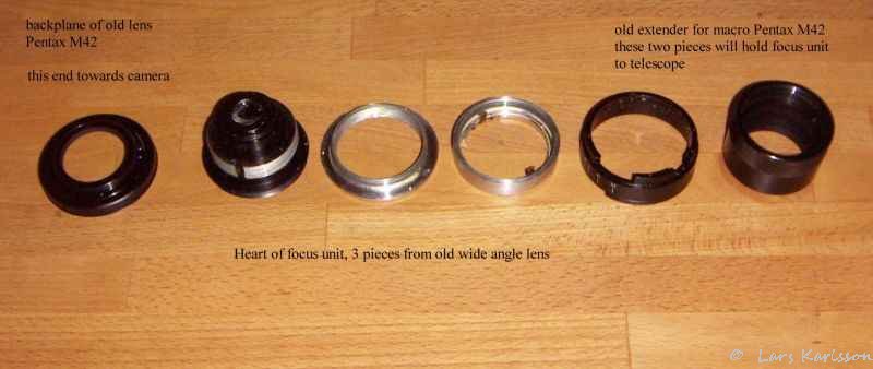 Parts from old M42 lens