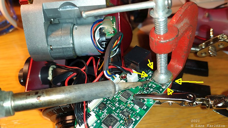 project: Soldering mini USB contact on Star Adventurer