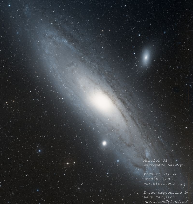 POSS-II: M31, Andromeda Galaxy