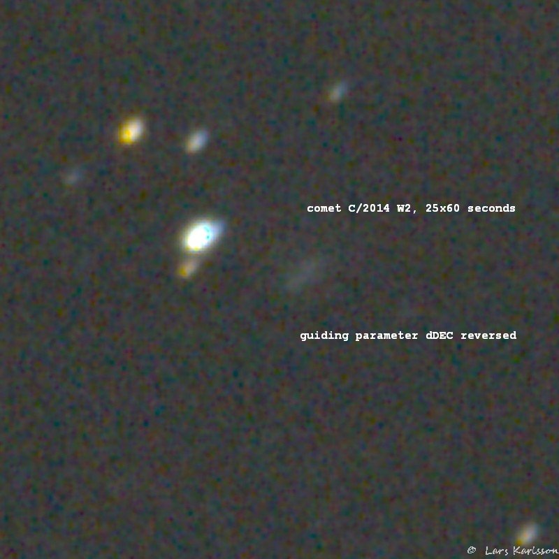 Test with dDEC parameter reversed comet guiding