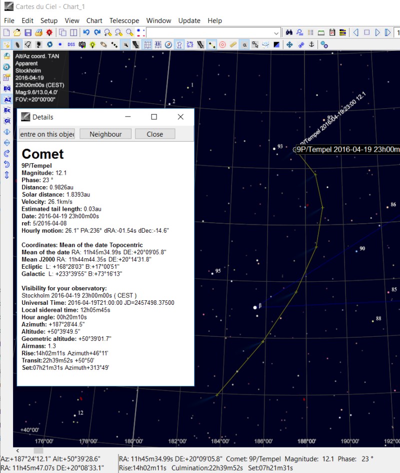 Comet 9P/Temple