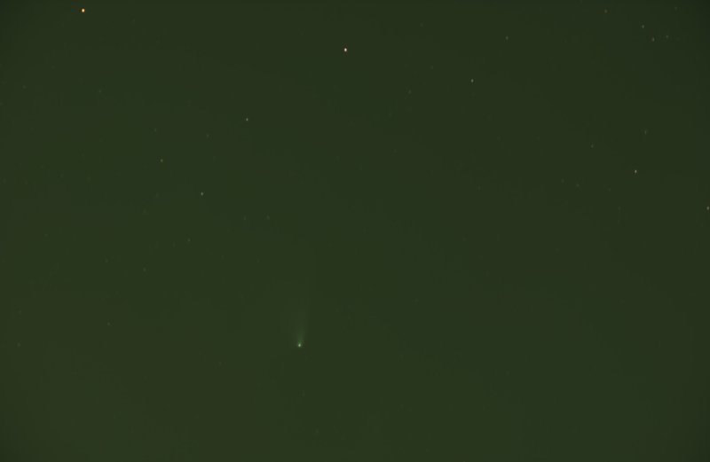 Comet Panstarrs C/2011 L4, test object for Gimp