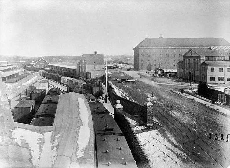 Solnavägen (Norra stationsgatan) österut 1925