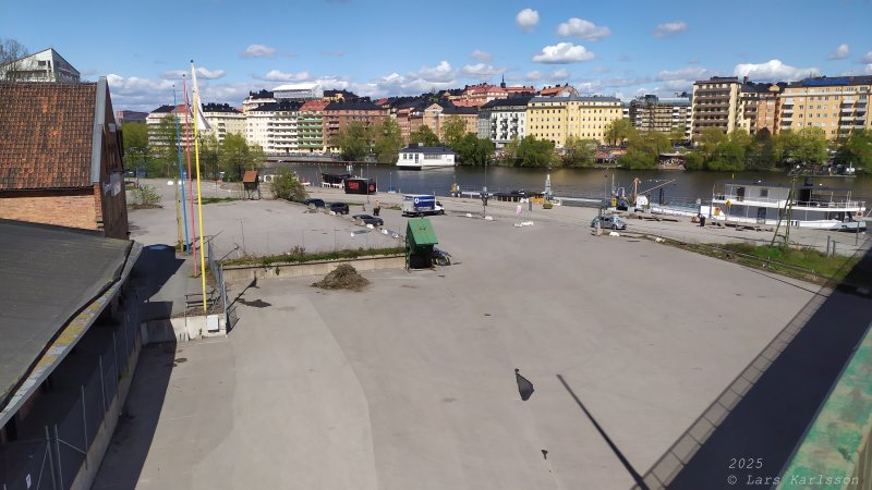 En promenad från Liljeholmen, Hornstull och vidare till Skinnarviksparken, Stockholm 2025