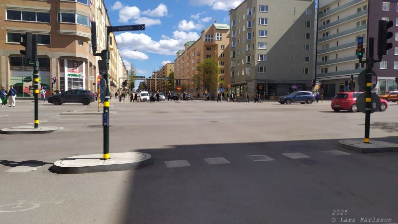 En promenad från Liljeholmen, Hornstull och vidare till Skinnarviksparken, Stockholm 2025