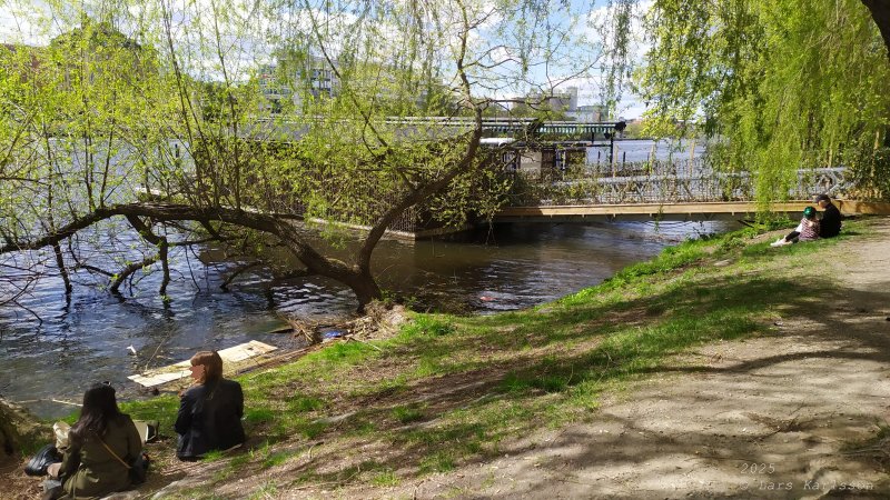 En promenad från Liljeholmen, Hornstull och vidare till Skinnarviksparken, Stockholm 2025