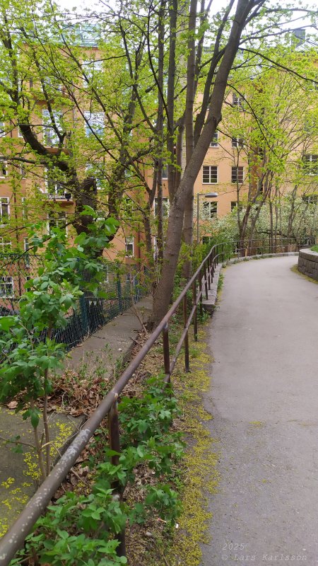 En promenad från Liljeholmen, Hornstull och vidare till Skinnarviksparken, Stockholm 2025
