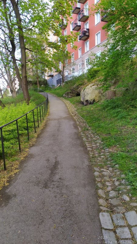 En promenad från Liljeholmen, Hornstull och vidare till Skinnarviksparken, Stockholm 2025
