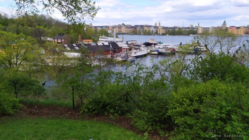 En promenad från Liljeholmen, Hornstull och vidare till Skinnarviksparken, Stockholm 2025
