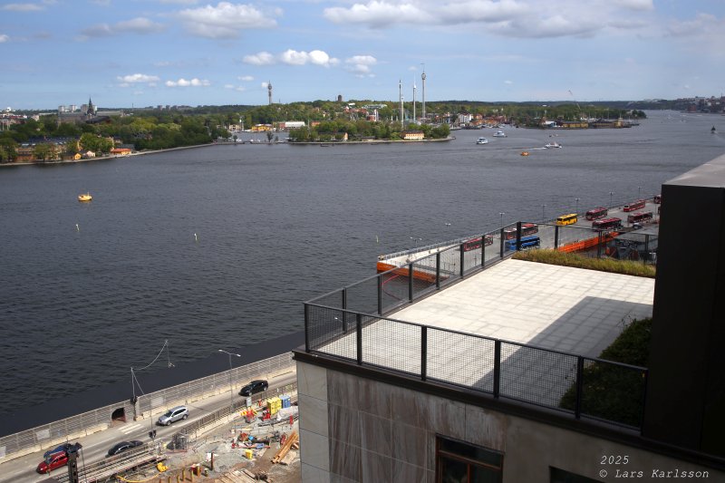 Stockholm Nya Slussen, Slussen från Katarinahissen, maj 2025