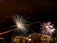 Fireworks, Södermalm in Stockholm, Sweden 2008
