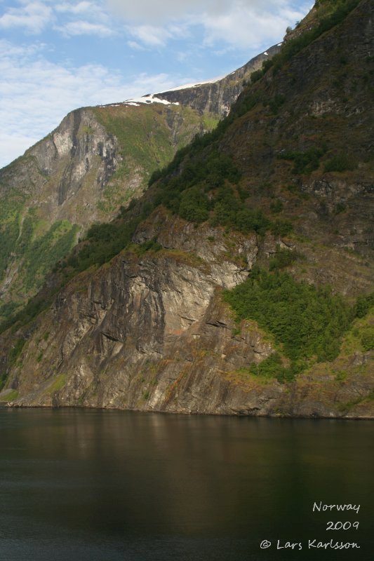 Cruise on fjords of Norway, Sognefjorden, Aurlandsfjorden, Flåm