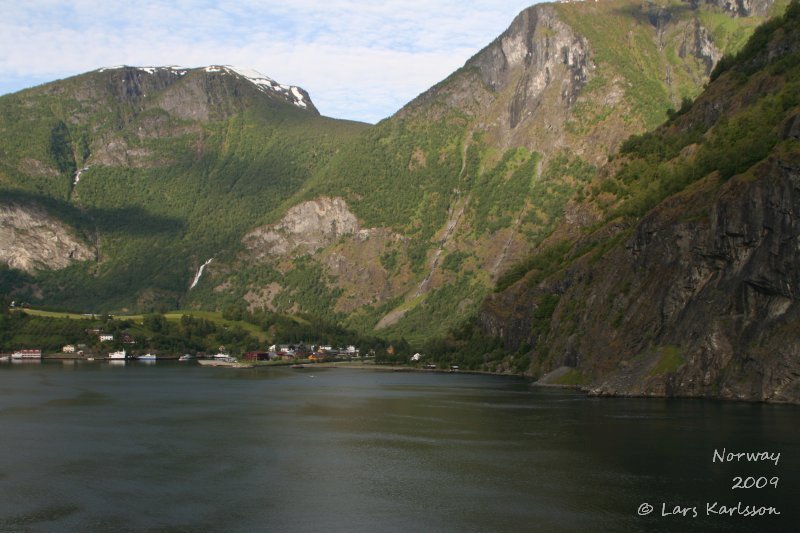 Cruise on fjords of Norway, Sognefjorden, Aurlandsfjorden, Flåm