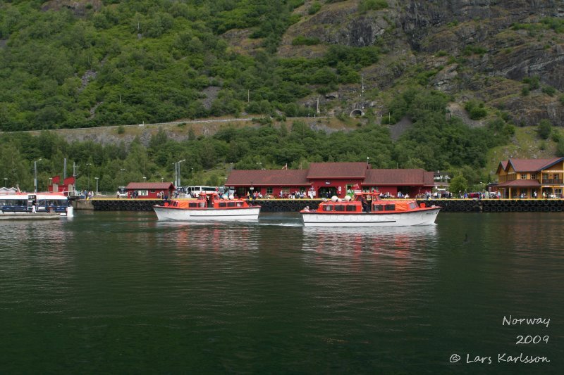 Cruise on fjords of Norway, Sognefjorden, Aurlandsfjorden, Flåm