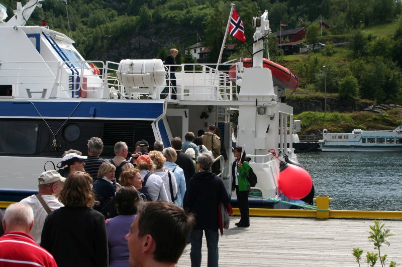 Cruise on fjords of Norway, Sognefjorden, Aurlandsfjorden, Flåm